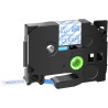 NASTRO ETICHETTE COMPATIBILI LAMINATO BROTHER TZe133 Larghezza 12 mm x 8 metri