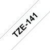 NASTRO ETICHETTE COMPATIBILE LAMINATO BROTHER TZE141 Larghezza 18 mm x 8 metri