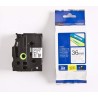 NASTRO PER ETICHETTE LAMINATO ORIGINALE BROTHER TZe161 Testo nero su sfondo trasparente
