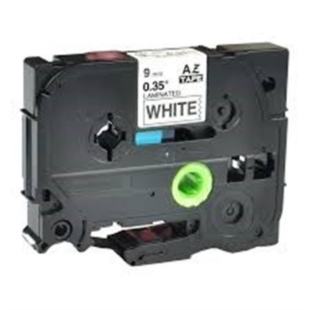 NASTRO ETICHETETTE LAMINATO COMPATIBILE BROTHER TZe221 Testo nero su sfondo bianco