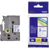 NASTRO ETICHETETTE LAMINATO ORIGINALE BROTHER TZe223 Testo BLU su sfondo bianco