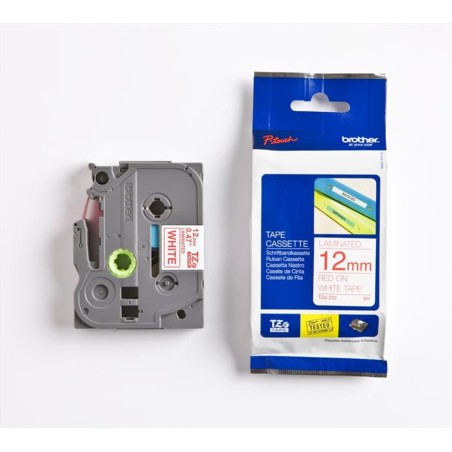 NASTRO ETICHETTE LAMINATE ORIGINALI BROTHER TZE-232 TZE232 12MM 8MT