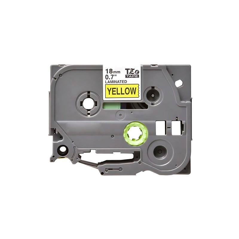 NASTRO ETICHETTE COMPATIBILE LAMINATO BROTHER TZE641 TZE-641 Larghezza 18 mm x 8 metri