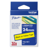 NASTRO ETICHETTE ORIGINALE LAMINATO BROTHER TZE641 TZE-641 Larghezza 18 mm x 8 metri