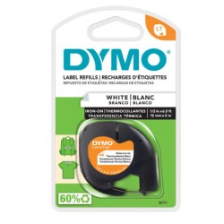 NASTRO ETICHETTE TESSILI ORIGINALE DYMO LetraTag S0718850 18769 Larghezza 12 mm x 2 metri