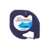 NASTRO ETICHETTE COMPATIBILE Dymo LetraTag S0721650 D1 91205 Larghezza 12 mm x 4 metri