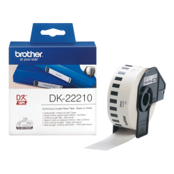 ETICHETTE ADESIVE ORIGINALI BROTHER DK22210 DK-22210 30.48mt 29mm