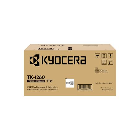 TONER ORIGINALE KYOCERA TK1260 1T0C150NL0 TK-1260 NERO Ecosys PA4000