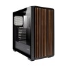 Case Unykach Revelat Madeira NERO ATX MicroATX ITX UK121804 Pannello vetro temperato pannello frontale con doghe legno naturale