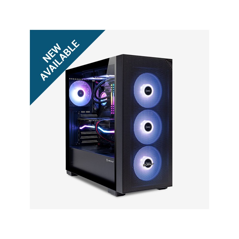 Case Unykach Revelat Mesh Black ATX Micro ATX ITX UK121803 Pannello laterale in vetro temperato USB-A 3.0 USB-C e audio