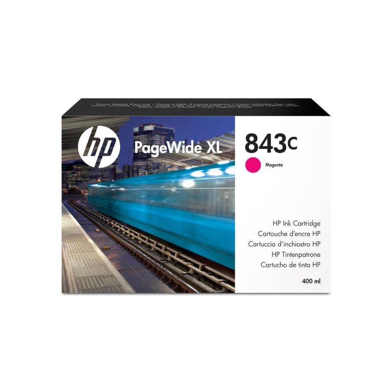 CARTUCCIA INCHIOSTRO ORIGINALE HP 843C XL C1Q67A MAGENTA PageWide XL 4000