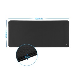 Tappetino per mouse Ewent Extra Large EW3182 Extra Large Superficie in poliestere (Lycra)  900x400x3mm Nero