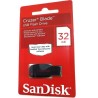 PENDRIVE Sandisk Cruzer Blade 32 GB USB 2.0 SDCZ50-032G-B35 Flash Drive Ultra Compatta Nero/Rosso