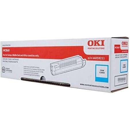TONER ORIGINALE OKI 44059211 CIANO MC860