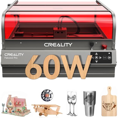 Incisore e taglierina laser chiusa Creality Falcon 2 Pro 60 W Laser di classe 1 (FDA) Area di lavoro 400x400 mm 1005010178