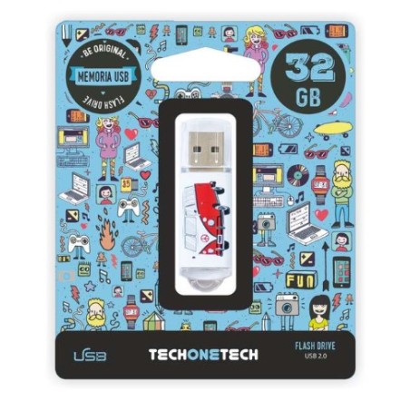 Pendrive TechOneTech Camper Van Van Memoria USB 2.0 32GB