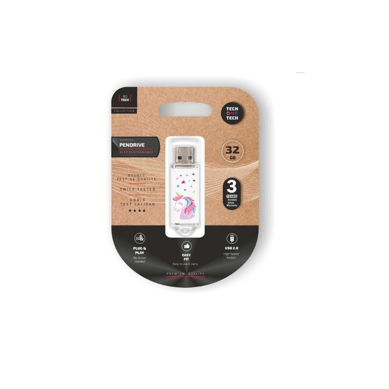 Pendrive TechOneTech Unicornio Dream Memoria USB 2.0 32GB TEC4012-32
