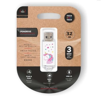 Pendrive TechOneTech Unicornio Dream Memoria USB 2.0 32GB TEC4012-32