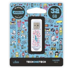 Pendrive TechOneTech Music Dream Memoria USB 2.0 32GB TEC4003-32