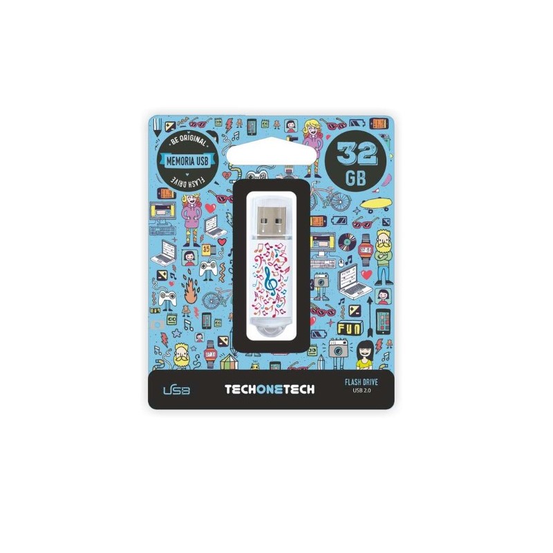 Pendrive TechOneTech Music Dream Memoria USB 2.0 32GB TEC4003-32
