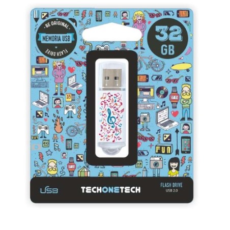 Pendrive TechOneTech Music Dream Memoria USB 2.0 32GB TEC4003-32