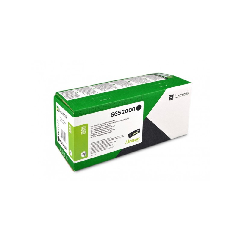 TONER ORIGINALE LEXMARK 66S2000 MS531 MS631 MS632 MX532 NERO