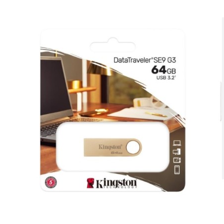 Pendrive Kingston DataTraveler SE9 G3 Memoria USB-A 3.2 Gen 1 64GB DTSE9G3/64GB 220 MB/s