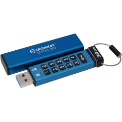 Pendrive Kingston Iron Key Keypad 200 Memoria USB Type C 32 GB IKKP200/32GB USB-C 3.2 Gen 1 Tipo A XTS-AES