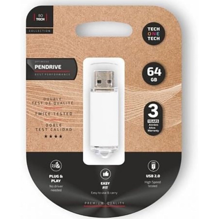 Pendrive TechOneTech Basic Memoria USB 2.0 64GB TEC3007-64