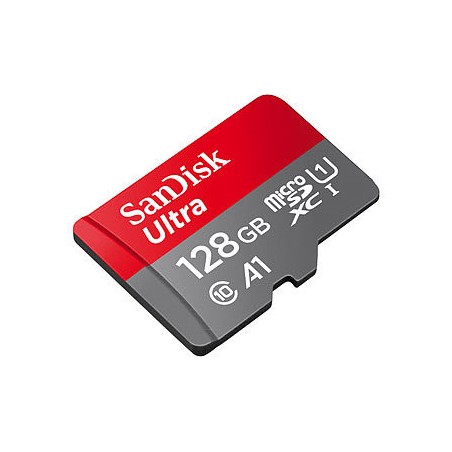 Scheda Memoria Sandisk Ultra Micro SDXC da 128 GB UHS-I A1 Classe 10 con adattatore SDSQUAB-128G-GN6MA