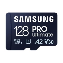 Scheda Memoria Micro SDXC Samsung PRO Plus da 128 GB UHS-I U3 A2 V30 Classe 10 con adattatore SD MB-MD128SA/EU