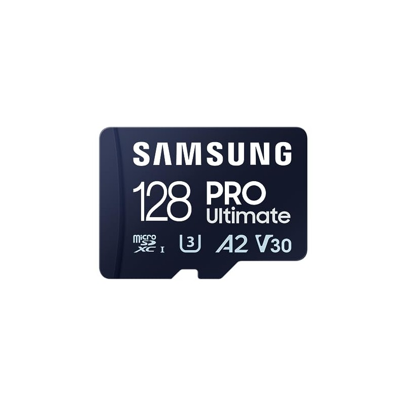 Scheda Memoria Micro SDXC Samsung PRO Plus da 128 GB UHS-I U3 A2 V30 Classe 10 con adattatore SD MB-MD128SA/EU