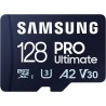 Scheda Memoria Micro SDXC Samsung PRO Ultimate da 128 GB UHS-I U3 A2 V30 con adattatore SD MB-MY128SA/WW