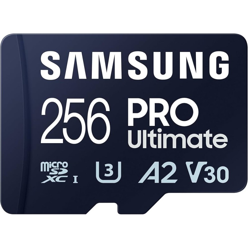 Scheda Memoria Micro SDXC Samsung PRO Plus da 256 GB UHS-I U3 A2 V30 Classe 10 con adattatore SD MB-MD256SA/EU
