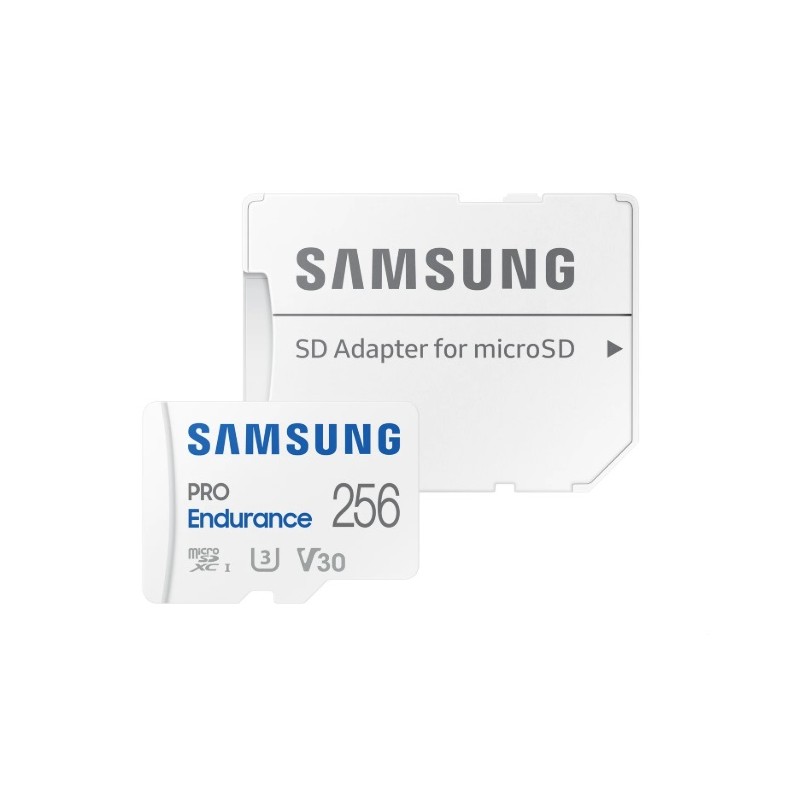Scheda Memoria Samsung Pro Endurance Micro SDXC 256 GB UHS-I V30 Classe 10 con adattatore MB-MJ256KA/EU