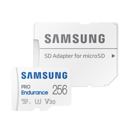 Scheda Memoria Samsung Pro Endurance Micro SDXC 256 GB UHS-I V30 Classe 10 con adattatore MB-MJ256KA/EU