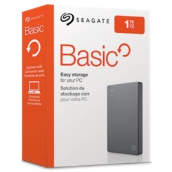 Disco esterno rigido Seagate 1 TB 2,5" Basic USB 3.2 Gen 1 STJL1000400 Colore argento