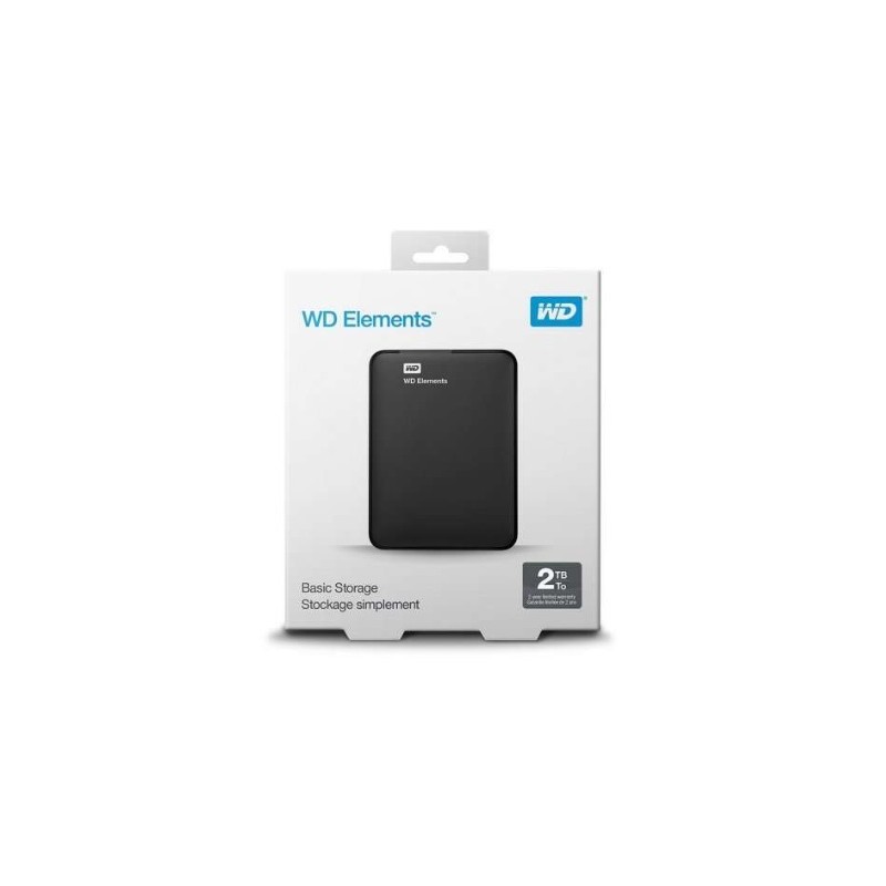 Disco esterno rigido WD Elements 2,5" 2 TB USB 3.0 WDBU6Y0020BBK-WESN
