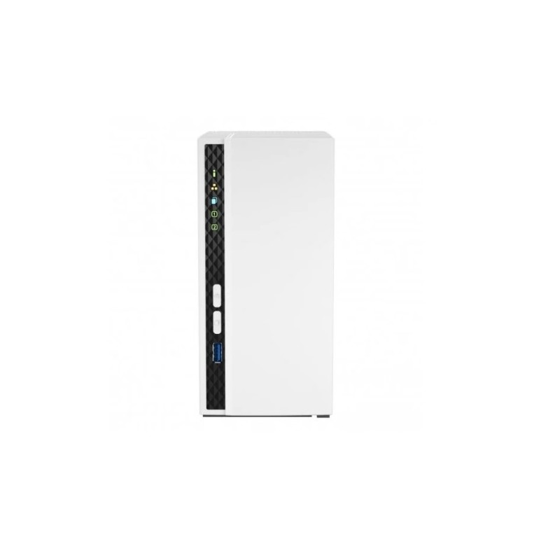 NAS SERVER TOWER QNAP TS-233 Processore ARM Cortex-A55 2 GB di memoria - 2 unità 2,5" e 3,5" USB, RJ-45