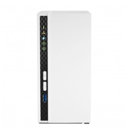 NAS SERVER TOWER QNAP TS-233 Processore ARM Cortex-A55 2 GB di memoria - 2 unità 2,5" e 3,5" USB, RJ-45