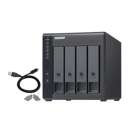 NAS SERVER TOWER QNAP TR-004 USB 3.0 RAID Expansion Box - 4 alloggiamenti 2,5", 3,5" - Ventola da 120 mm