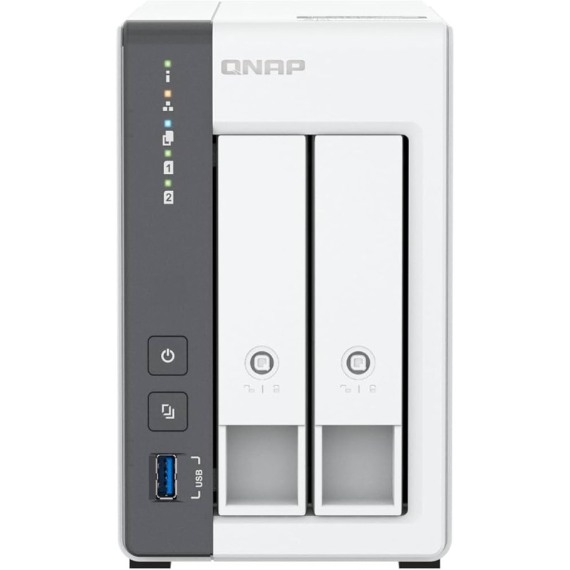NAS SERVER TOWER QNAP TS-216G Processore ARM Cortex-A55 Memoria 4 GB 2 alloggiamenti 2,5" 3,5" USB, RJ-45 2,5 GB