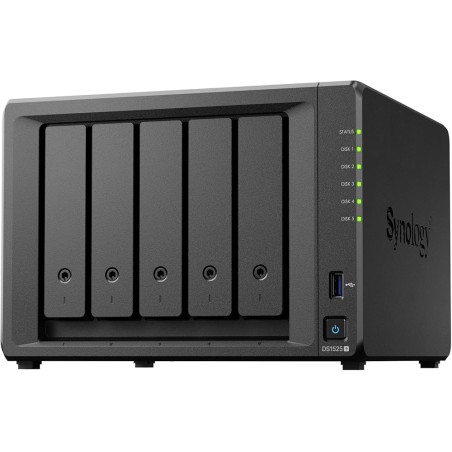 NAS SERVER SYNOLOGY DiskStation DS1525+ NAS 8 GB 5 alloggiamenti Processore AMD Nero