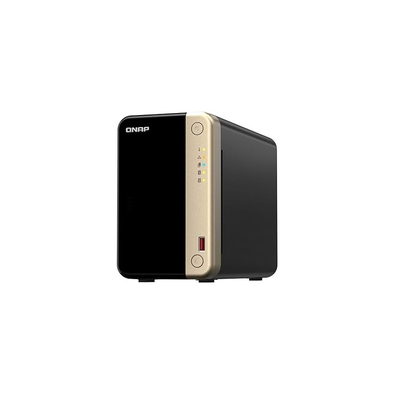 NAS SERVER TOWER QNAP TS-264-8G Processore Intel Celeron N4505 Memoria 8 GB 2 alloggiamenti (2,5", 3,5", M.2) USB HDMI RJ-45