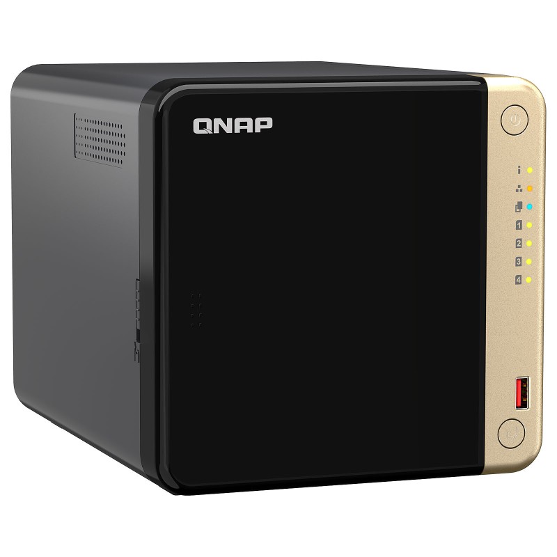 NAS SERVER TOWER QNAP TS-464-8G Processore Intel Celeron N5095 8 GB di memoria 4 alloggiamenti (2,5", 3,5", M.2) USB HDMI