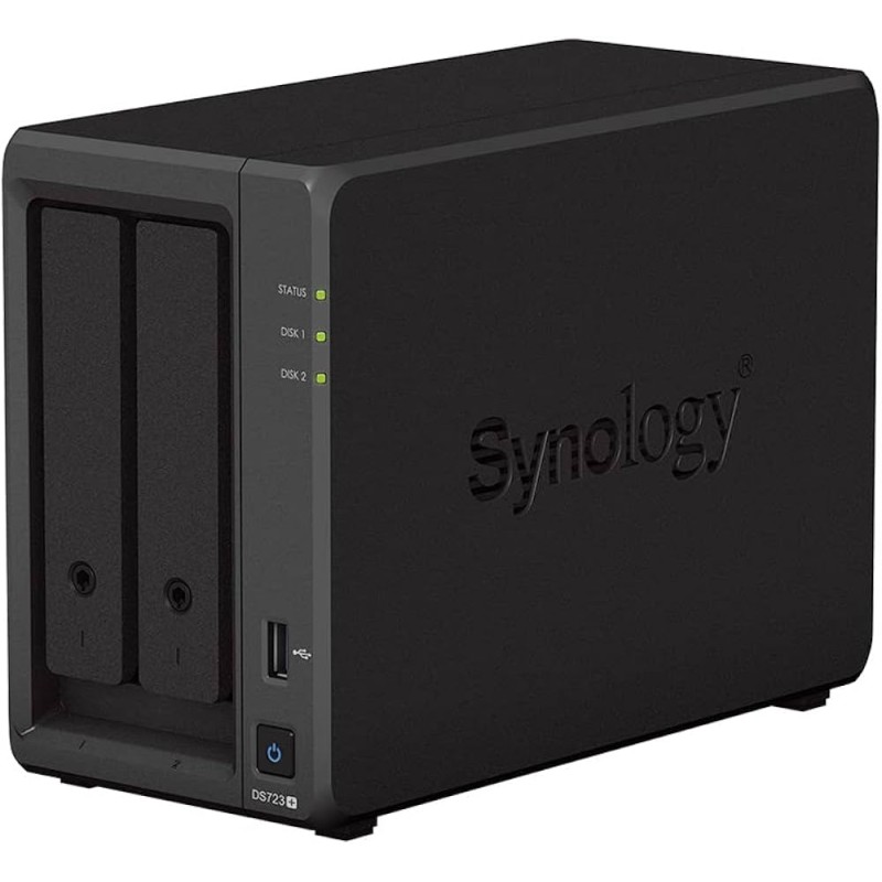 NAS SERVER TOWER Synology DiskStation DS723+ 2 unità archiviazione M.2 SATAIII Compatibile unità 2,5" 3,5" 2x RJ-45 1x USB 3.2