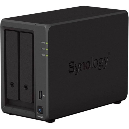 NAS SERVER TOWER Synology DiskStation DS723+ 2 unità archiviazione M.2 SATAIII Compatibile unità 2,5" 3,5" 2x RJ-45 1x USB 3.2