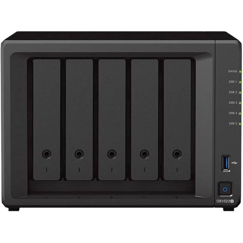 NAS SERVER TOWER Synology DiskStation DS1522+ NAS 8 GB 5 alloggiamenti Processore AMD