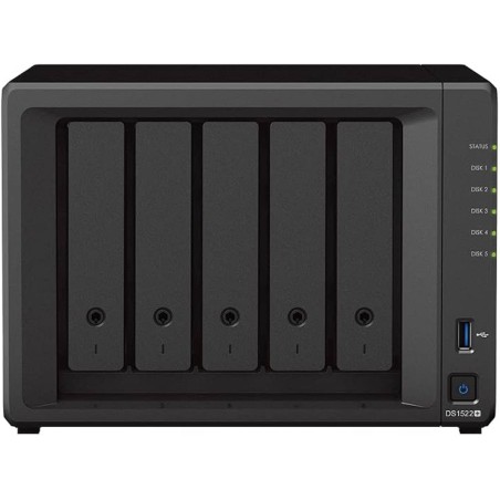 NAS SERVER TOWER Synology DiskStation DS1522+ NAS 8 GB 5 alloggiamenti Processore AMD