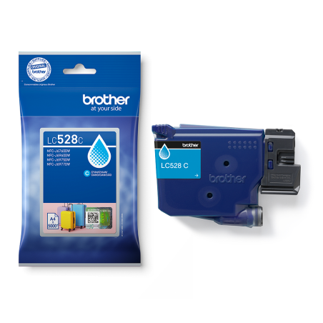 CARTUCCIA INCHIOSTRO ORIGINALE BROTHER LC528C LC- 528C CIANO MFC-J6760DW MFC-J6960DW